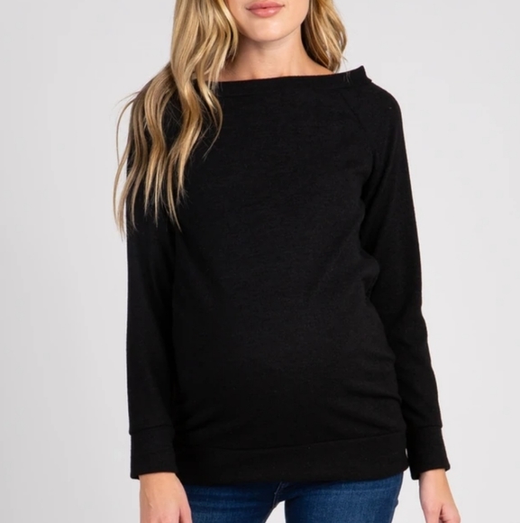 Black pinkblush maternity sweater - Picture 2 of 5